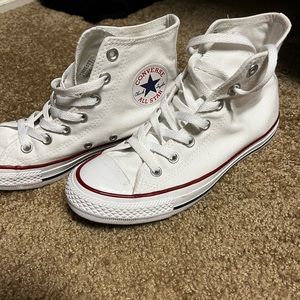 High top white converse